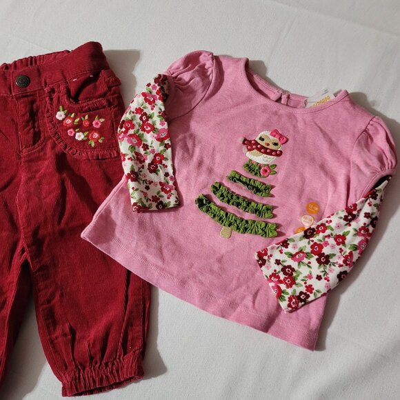 Gymboree Cozy Owl 12-18 month NWT shirt, VGUC pants Outfit.Located Mixed Bin Z24 - Picture 2 of 3